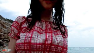 Ass Fucking Vladana A Skinny French Brunette At The Beach