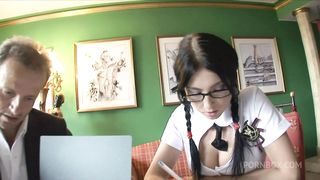 HORNY TEEN STUDENT STRACY STONE SEDUCES HER COLLEGE PROFESSOR 4K