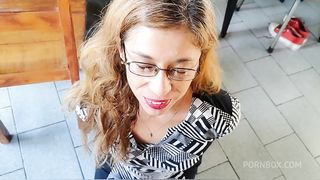 SECRETARY USED AS AN URINAL AND CUM DUMP