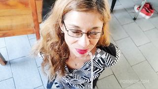 SECRETARY USED AS AN URINAL AND CUM DUMP
