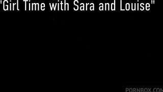 LUSTFUL LESBIANS JESSICA RAYNE AND SARA JAY MUFF DIVE AND STRAPON FUCK