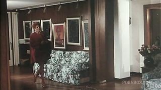 MILLY MASTURBATES WITH A HORN THEN GETS HER PUSSY LICKED BY THE SECRETARY