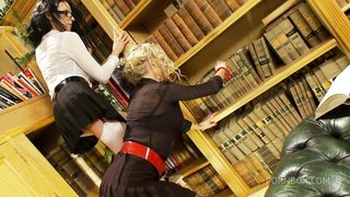 FISHNETTED WITH BIG BOOBS IN FFM HARDCORE