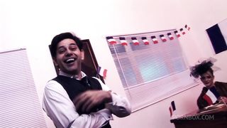 TIGHT PUSSY STICKS TO HIS THICK COCK AS HE FUCKS HER