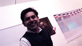 TIGHT PUSSY STICKS TO HIS THICK COCK AS HE FUCKS HER