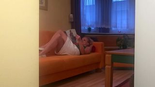 I CAUGHT MY ALWAYS HORNY WIFE WHILE SHE WAS PLAYING