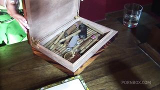 BRUNETTE AND BLONDE GETS THEIR BIG MATURE TITS LICKED AND HER PUSSY FUCKED