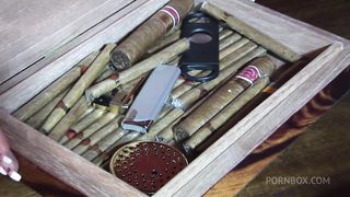 BRUNETTE AND BLONDE GETS THEIR BIG MATURE TITS LICKED AND HER PUSSY FUCKED