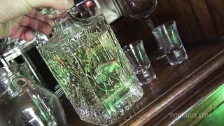 BRUNETTE AND BLONDE GETS THEIR BIG MATURE TITS LICKED AND HER PUSSY FUCKED