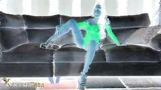 Teen Candy Bloss in her first anal gets fucked hot 4 on 1