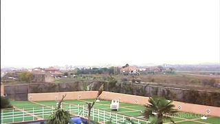 ROOM SERVICE THE WAITER FUCKS TWO HORNY HOSTS