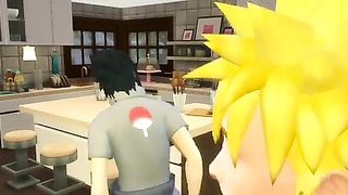 SAKURA FUCKED BY THE CLONES OF NARUTO GANGBANG IN FRONT OF SASUKE HER CUCKOLD HUSBAND NETORARE