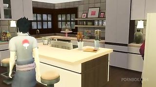 SAKURA FUCKED BY THE CLONES OF NARUTO GANGBANG IN FRONT OF SASUKE HER CUCKOLD HUSBAND NETORARE