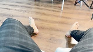 I GOT HOME TIRED FROM WORK AND THE NAUGHTY LITTLE SLUT HELPED ME RELAX! HE LEFT MY DICK REALLY DROOLING AND THEN ASKED ME TO FUCK MY PUSSY HARD!