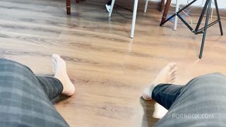 I GOT HOME TIRED FROM WORK AND THE NAUGHTY LITTLE SLUT HELPED ME RELAX! HE LEFT MY DICK REALLY DROOLING AND THEN ASKED ME TO FUCK MY PUSSY HARD!