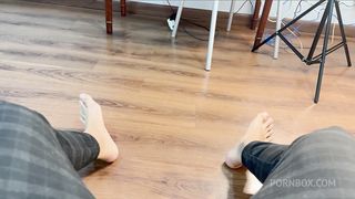 I GOT HOME TIRED FROM WORK AND THE NAUGHTY LITTLE SLUT HELPED ME RELAX! HE LEFT MY DICK REALLY DROOLING AND THEN ASKED ME TO FUCK MY PUSSY HARD!