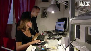 CATY CAMBELL A SLUT WITH GOLDEN HAIR GETS ALL HER HOLES FILLED AND HER ASS GAPED