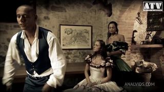 LILY LOVE AND REGINA MOON ARE ITALIAN SLUTS WITH BIG BOOBS GETTING THEIR FIRST ANAL AND TAKING IT IN THEIR MOUTH