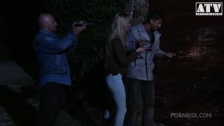 SARAH TWAIN A SLUT WITH BIG TITS AND BRUNETTE HAIR GETS PUSSY FUCKED BY HUGE COCK AND GETS HER MOUTH STUFFED