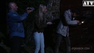 SARAH TWAIN A SLUT WITH BIG TITS AND BRUNETTE HAIR GETS PUSSY FUCKED BY HUGE COCK AND GETS HER MOUTH STUFFED