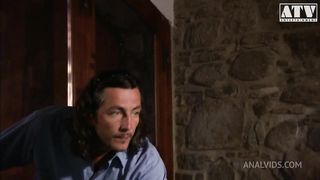 SLUT SARAH TWAIN WITH HUGE BREASTS AND BRUNETTE HAIR GETS BOTH HOLES FILLED BY MONSTER COCK AND FUCKED IN THE ASS