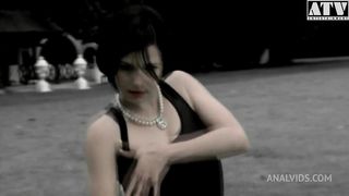 DARK HAIRED SLUT AVA MARTEENS GETS HER ASS FUCKED BY OVERSIZED COCK AND WANTS HER MOUTH FILLED OUT DOOR