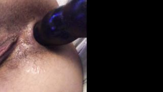 FUCKING HER ASS WITH INFLATABLE ANAL PLUG