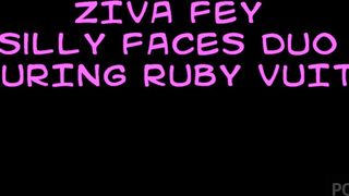 ZIVA FEY AND RUBY VUITTON MAKING SILLY FACES