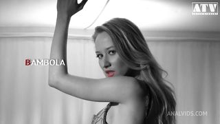 ITALIAN SLUTTY BAMBOLA WITH HUGE BREASTS AND LIGHT HAIR GETS HER ASS FUCKED BY A BIG COCK AND WANTS HER MOUTH FILLED