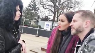 Jada Sparks and Paul Stalker sharing the cute French starlette Clara Mia - Hot Lesbian action, Anal, Rimjob, Kinky, Spanking