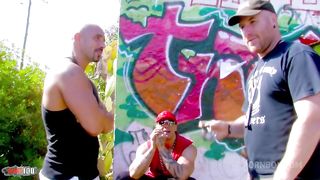 Hairy pussy and double anal penetration for French beauty with big tits Nathalie Vanadis