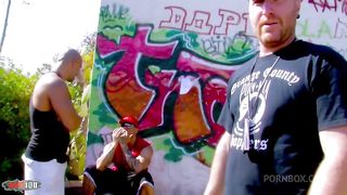 Hairy pussy and double anal penetration for French beauty with big tits Nathalie Vanadis