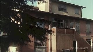 SHE LICKS HER BIG TITS AND HER HAIRY PUSSY