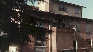 SHE LICKS HER BIG TITS AND HER HAIRY PUSSY