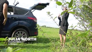 Milf Beauty Julia North Prefers Anal Creampie | Behind The Scenes