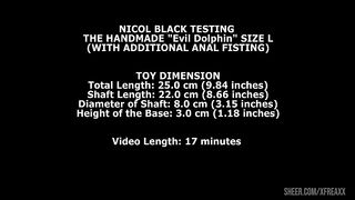 Nicol Black & Veronica Leal Testing The Handmade Dolphin Size L and XL (With Additional Anal Fisting) TWT202