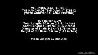 Nicol Black & Veronica Leal Testing The Handmade Dolphin Size L and XL (With Additional Anal Fisting) TWT202