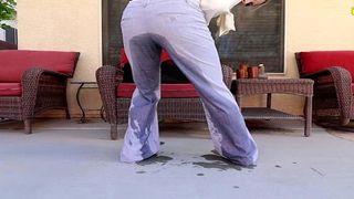 INEED2PEE SYDNEY PAIGE PISSING DRESS PANTS AFTER WORK