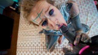 SEXY TATTOO GIRL IN LINGERIE ROUGH ANAL FUCK