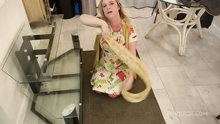 Stepmom gets stuck and fucked in the ass