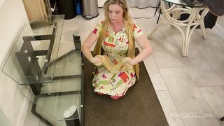 Stepmom gets stuck and fucked in the ass