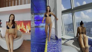 LOVELY MONIKA FOX CHILLS & RELAXES IN SEXY SWIMSUIT