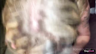 Hot blonde milf fucking with the black dick
