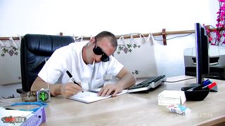 Pretty petite Belgian Arab gets fucked hard by her surgeon in consultation