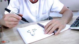 Pretty petite Belgian Arab gets fucked hard by her surgeon in consultation