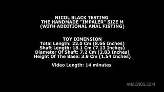 Nicol Black Testing The Handmade Impaler Size M (With Additional Anal Fisting) TWT200