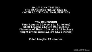Emily Pink Testing The Handmade Khun Size XL (With Additional Anal Fisting) TWT230