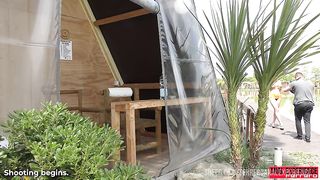 Small BTS of the scene "First anal ever 0% pussy for this amazing New Thai girl, with a huge cock that destroys her ass!"