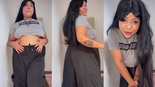 BBW FARTING AND BURPING ON BAGGY PANTS UNTIL YOU CUM