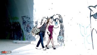 Outdoor bigtits brazilian MILF double penetration